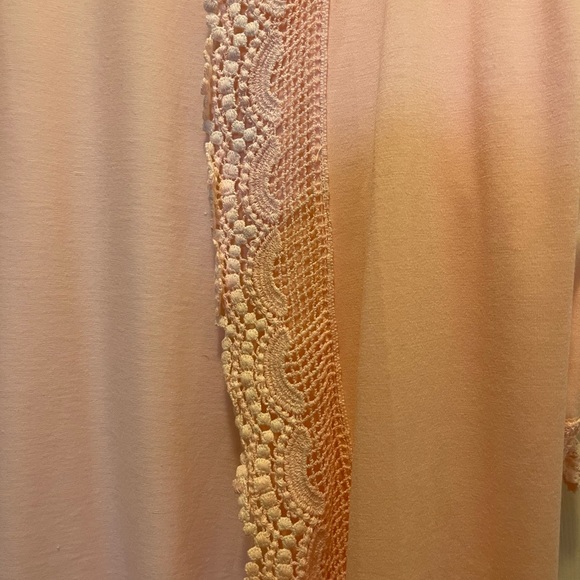 Aili’s Corner Pink Knit open Over piece Size 4X Fits like 2X - Picture 4 of 4